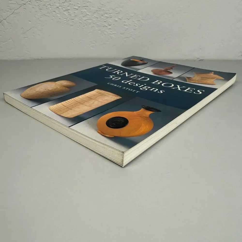 Turned Boxes 50 Designs by Chris Stott Softcover Book Woodturning